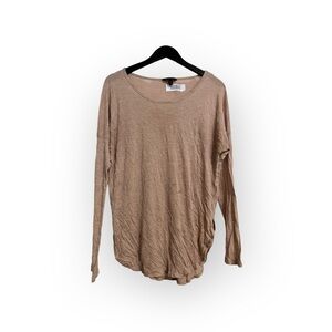 EUC Banana Republic Beige Long Sleeve Tee Woman’s Size Medium
